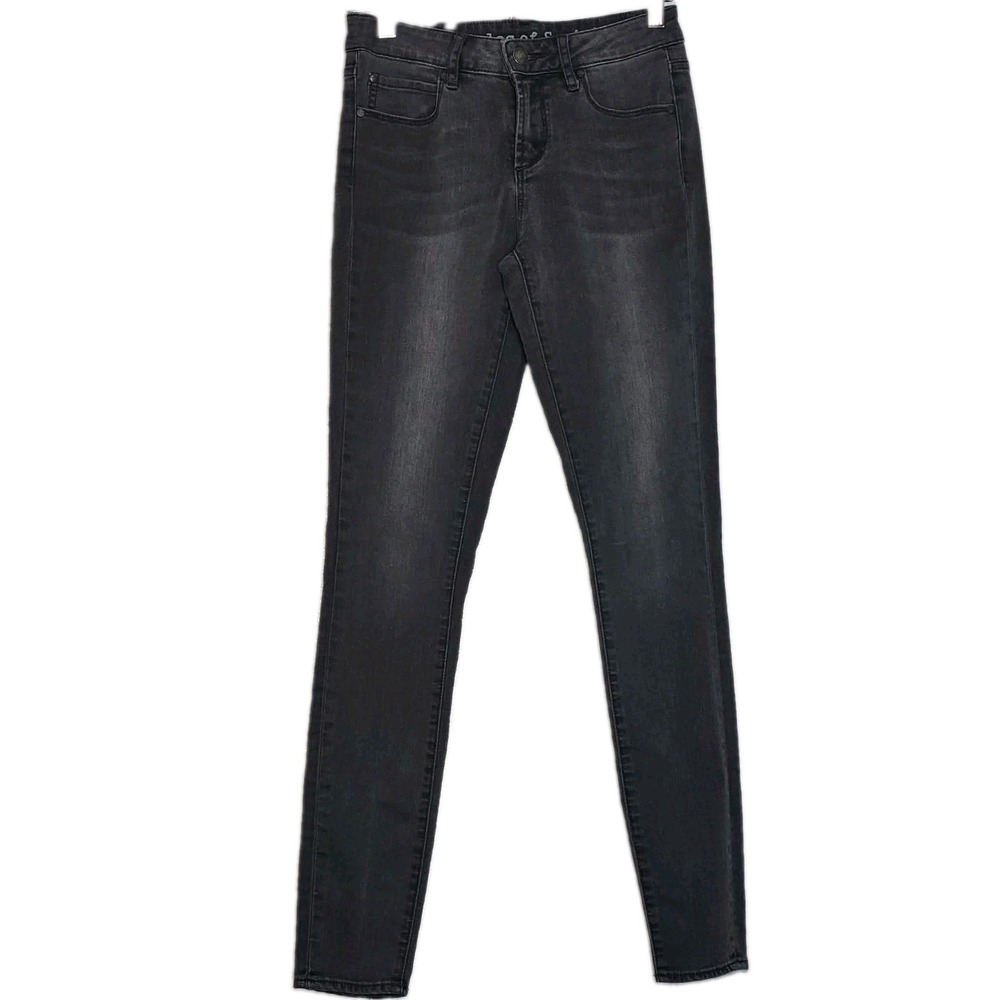 Articles of Society Womens 25 Gray Skinny Jeans Stretch Denim Casual Charcoal